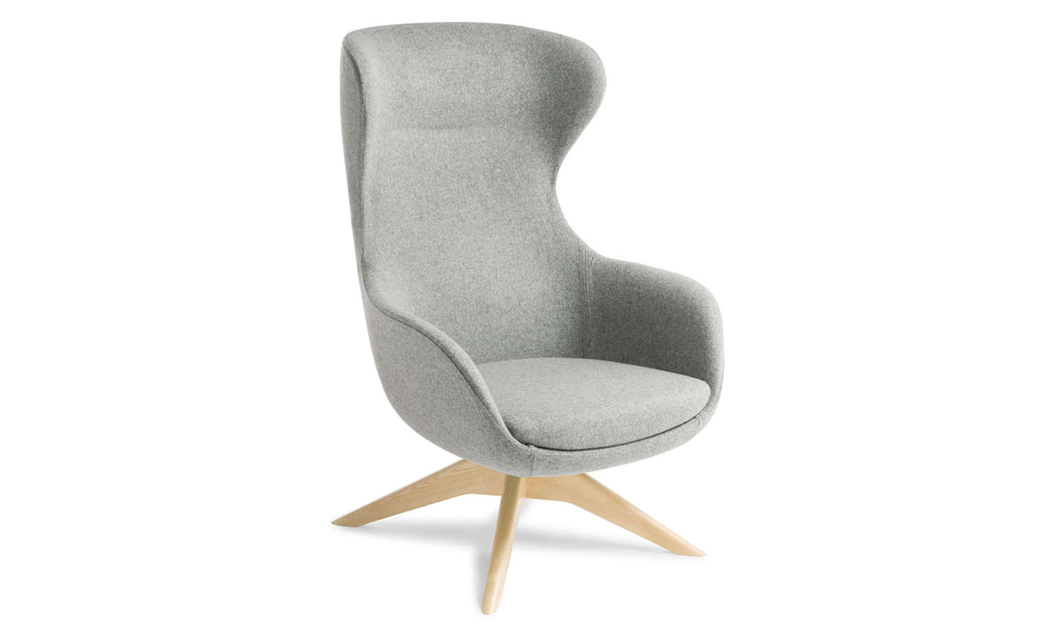Crestline Elizabeth Chair with Timber Swivel Base in Natural Beech