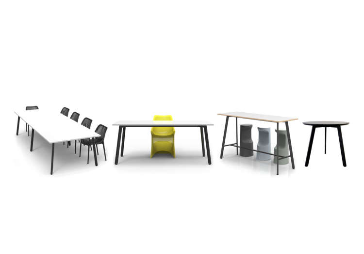 commercial modular office tables and office seating